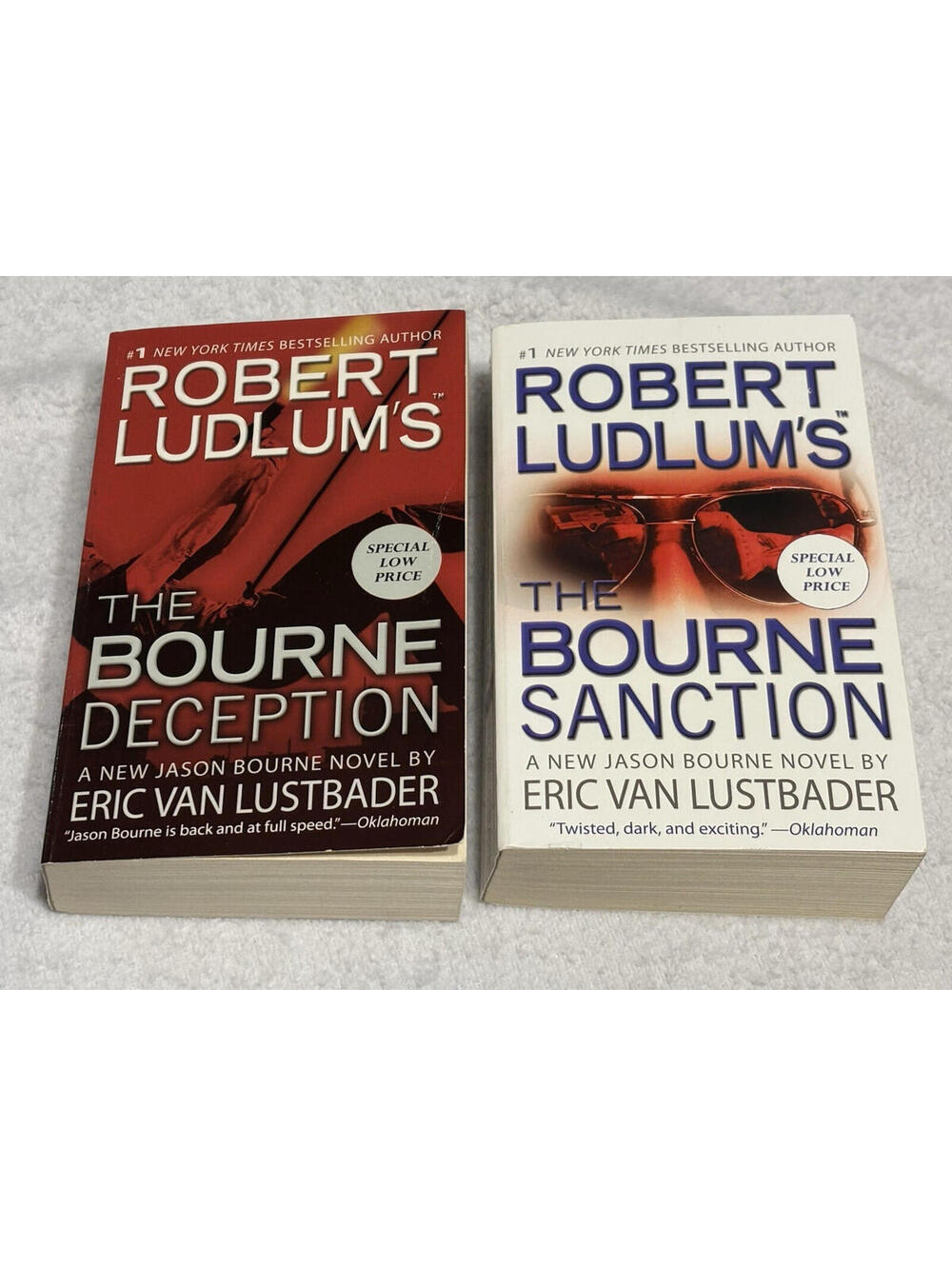 The Bourne Sanction / The Bourne Deception by Robert Ludlum || MM Paperback
